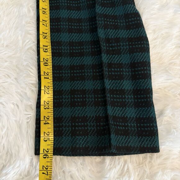 Ann Taylor The Petite Plaid High Waist Ankle Tweed Pants Women 4P Blue Black - Picture 11 of 15